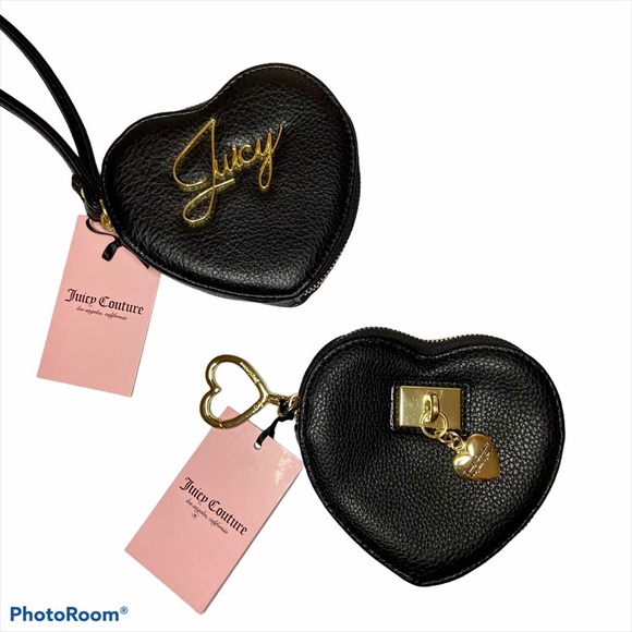 Juicy couture heart shaped coin/ mini purse *2* - Picture 1 of 4